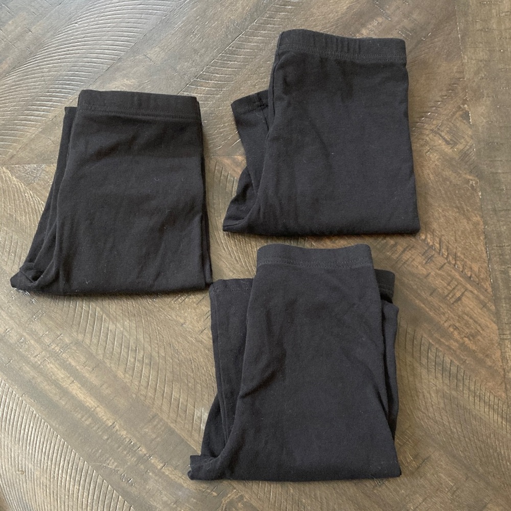 Bundle of 3 black Old Navy girls leggings size 10/12